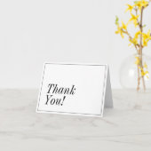 Einfach, elegant und respektvoll "Danke!" Karte (Gelbe Blume)