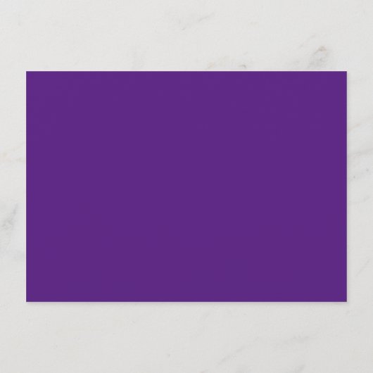 Einfach, elegant unsere neue Adresse Lila auf Weiß Begleitkarte (Rückseite)