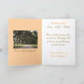 Einfach elegant, Wasserfall-Landschaft, Hochzeitsk Karte (Innenseite)