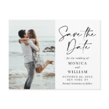 Einfach Elegant Wedding Hearts Save the Date Foto