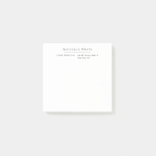 Einfach Elegant Weiß Professionell Modern Post-it Klebezettel