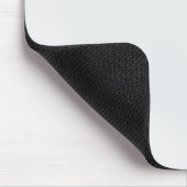 Einfach elegant weißes Silber Personalisiert Mousepad (Ecke)