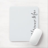 Einfach elegant weißes Silber Personalisiert Mousepad (Mit Mouse)