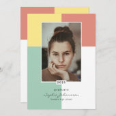 Einfach elegante Ankündigung von Abschlüssen (Vorne/Hinten)