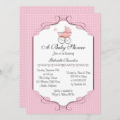 Einfach elegante Babydusche Personalisiert laden Einladung (Vorne/Hinten)