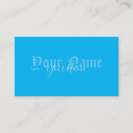 Einfach elegante, blaue Visitenkarte für antike Bu