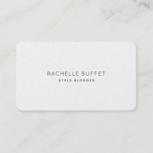 Einfach elegante Blogger Minimal Business Card