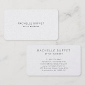 Einfach elegante Blogger Minimal Business Card Visitenkarte (Vorne/Hinten)