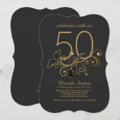 Einfach elegante Einladung (Vorne/Hinten)