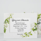 Einfach elegante Einladung zur Hochzeit (Stehend Vorderseite)