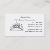 Einfach elegante Festzug-Visitenkarte Visitenkarte (Rückseite)