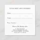 Einfach Elegante Highlights Terminkarte (Rückseite)