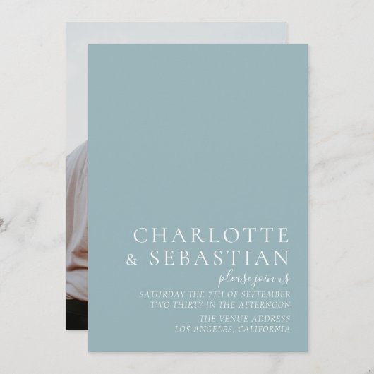 Einfach elegante Hochzeit (Vorne/Hinten)