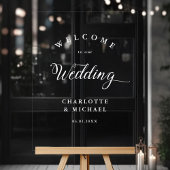 Einfach, elegante Hochzeit Acrylschild