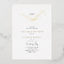 Einfach elegante Hochzeit mit Blattgold