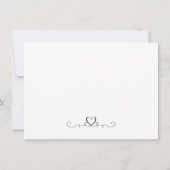 Einfach elegante Hochzeiten speichern Save The Date (Rückseite)