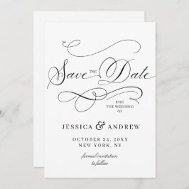 Einfach elegante Hochzeiten speichern Save The Date