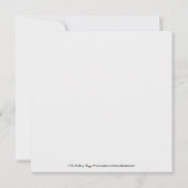 Einfach elegante Hochzeitseinladung (schwarz/weiß) Einladung (Rückseite)