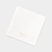 Einfach Elegante Klassisch Moderne Hochzeit Gold Servietten Mit Folie (Links)