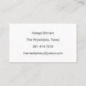 Einfach elegante Logo-Lorbeer-Niederlassungen für Visitenkarte (Rückseite)