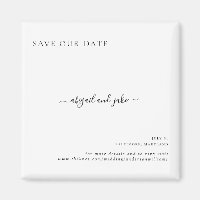 Einfach elegante Minimalistische Hochzeit Rette un