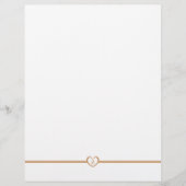 Einfach elegante Mit Monogramm Stationery - Gold (Vorderseite)