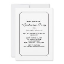 Einfach elegante Party für die Weiße Schule einlad