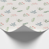 Einfach elegante Pflanze/botanisches Motiv Geschenkpapier (Ecke)