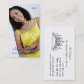 Einfach elegante Profil-Festzug-Visitenkarte Visitenkarte (Vorne/Hinten)