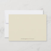 Einfach elegante RSVP-Karte (Oliven/Schokolade) RSVP Karte (Rückseite)