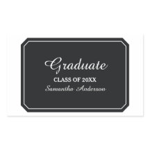 Einfach elegante Schwarze Abschluss Sticker