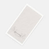 Einfach elegante Script-neutrale Hochzeit Serviette (Ecke)