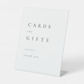 Einfach elegante Typografie-Hochzeitkarten und Ges Sockelschild (Vorderseite)