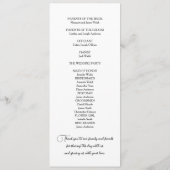 Einfach elegante Typografie Moderne Programm (Rückseite)
