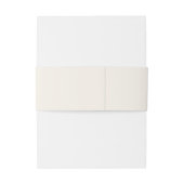 Einfach elegante Typografie Monogram Moderne Hochz Einladungsbanderole (Rückseitenbeispiel)