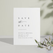 Einfach elegante Typografie Save the Date modern
