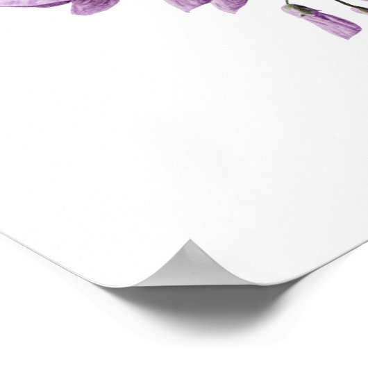 Einfach elegante Vintage Botanische Druckerei Poster (Ecke)