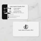 Einfach elegante Visitenkarten der Anwaltskanzlei Visitenkarte (Vorne/Hinten)