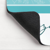Einfach eleganter Designer Benutzerdefiniertes Aqu Mousepad (Ecke)