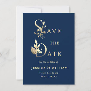 Einfach eleganter Eukalyptus-Hochzeitstermin vorme Save The Date