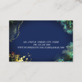 Einfach Eleganter Golden Yoga Instructor Visitenkarte (Rückseite)