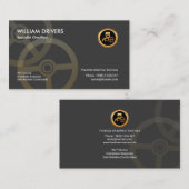 Einfach eleganter Lenkradfahrer Visitenkarte (Vorne/Hinten)