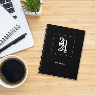 Einfach eleganter Minimalistischer Planer in Schwa