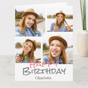 Einfach Eleganter Niedliche Geburtstag Stilvolles Karte