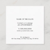 Einfach Eleganter Roter Garten Salon Rabattkarte (Rückseite)