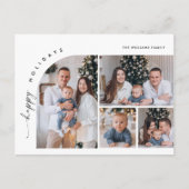 Einfach Eleganter Urlaub 4 FOTO Weihnachtsgrüße Postkarte (Vorderseite)