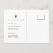 Einfach elegantes Acorn Foto Moving Ankündigungspostkarte (Rückseite)