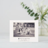 Einfach elegantes Acorn Foto Moving Ankündigungspostkarte (Stehend Vorderseite)