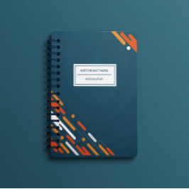 Einfach elegantes Aquamarin Blue Personalisiert No Notizblock