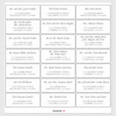 Einfach elegantes, benutzerdefiniertes Wedding Gue Aufkleber (Blatt)